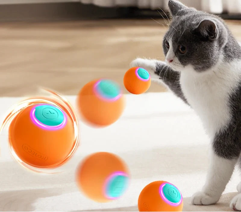 Smart Interactive Cat Ball - Automatic Rolling Electric Pet Toy