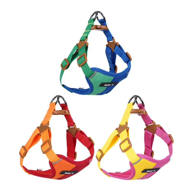 Reflective Adjustable Harness & Leash Set for Small & Medium Dogs & Cats