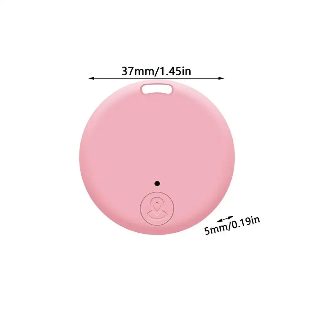 Round Bluetooth Anti-Lost Tracker Tag for Pets, Keys & Bags
