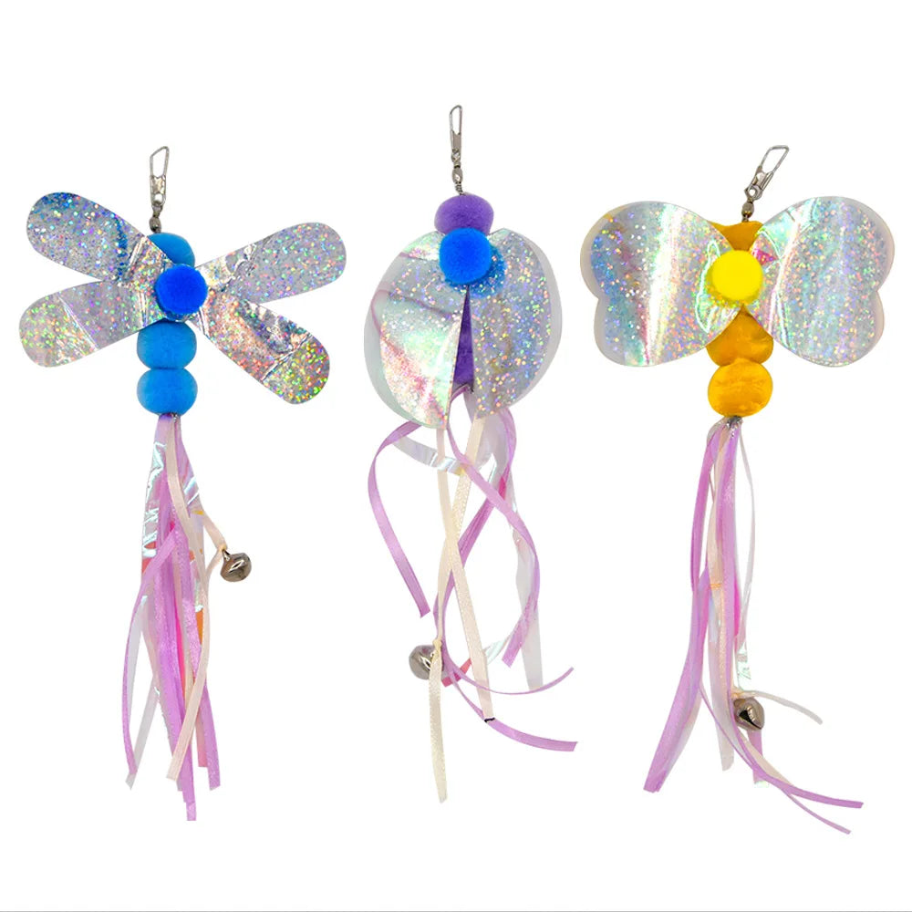 Hands-Free Suction Cup Cat Toy - Interactive Feather Wand Set