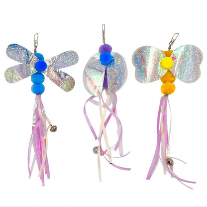 Hands-Free Suction Cup Cat Toy - Interactive Feather Wand Set