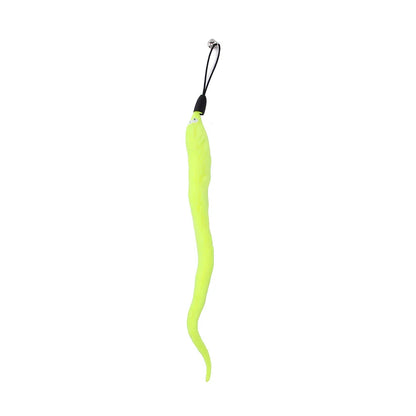 Feather Wand Cat Toy with Bell & Worm String - Interactive Teaser Set