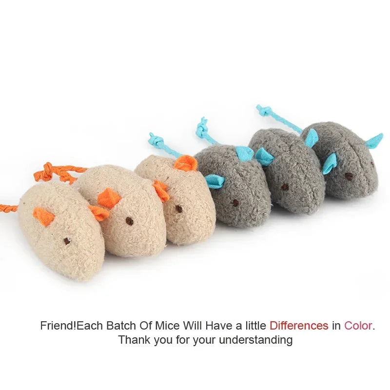 Plush Catnip Mouse Toy for Cats