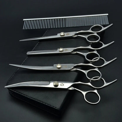 Professional Dog Grooming Scissors Set - 6" & 7" Stainless Steel