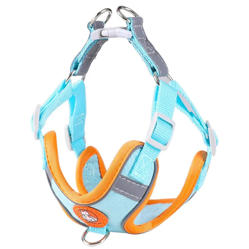 Breathable Reflective Dog Harness - Adjustable for Small Dogs & Puppies