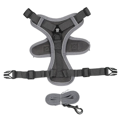 No-Pull Reflective Pet Harness and Leash Set