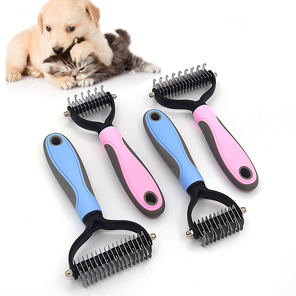 Professional Pet Deshedding Brush - Hair Remover for Dogs and Cats