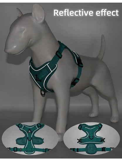 No-Pull Reflective Pet Harness and Leash Set