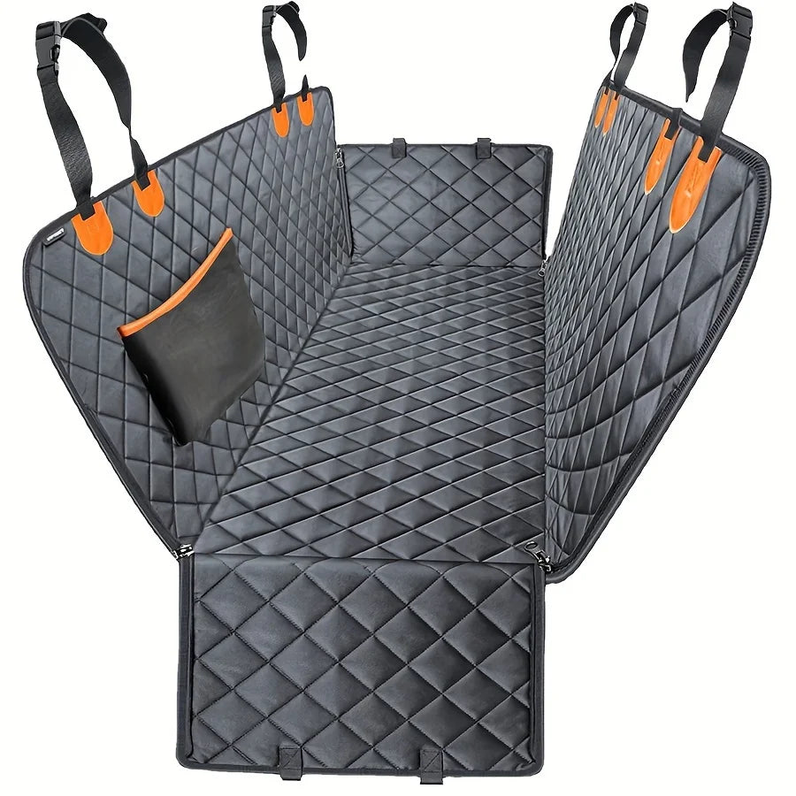 600D Heavy Duty Waterproof Dog Car Hammock Seat Cover – Scratch-Proof