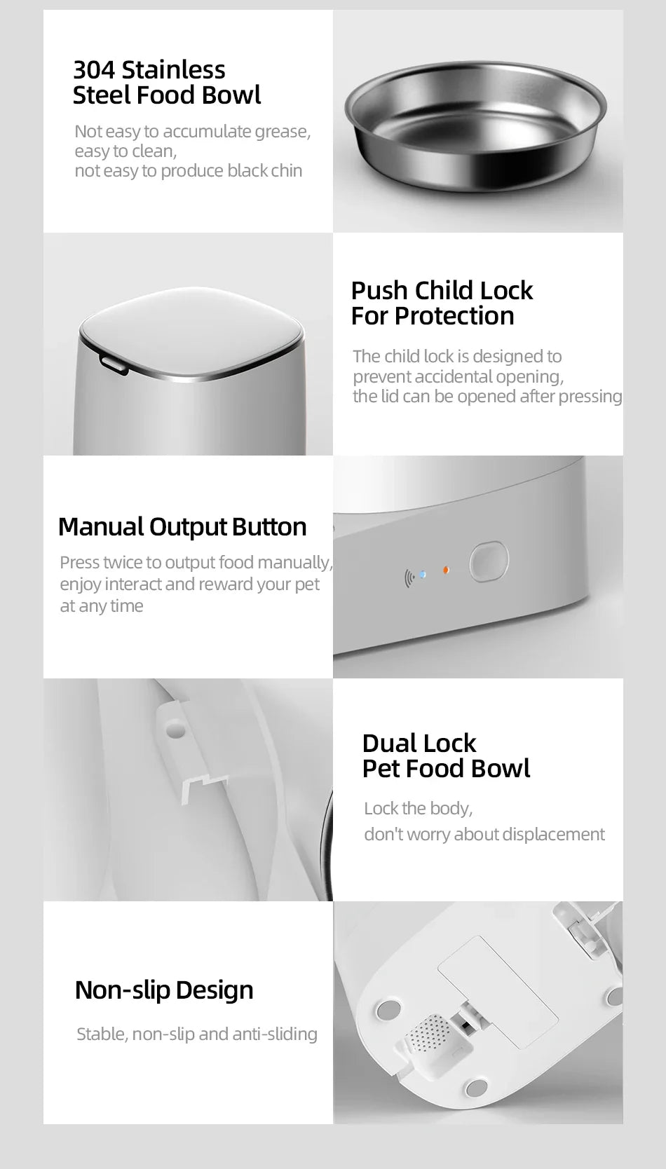 Smart WiFi Automatic Cat Feeder with Remote Control