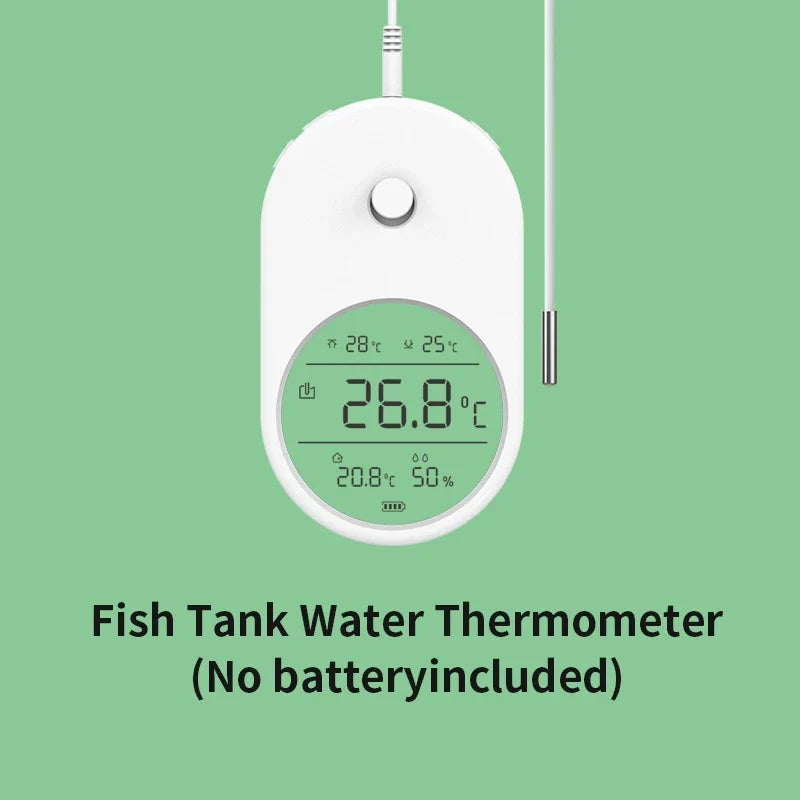 3-in-1 Digital Aquarium Thermometer with LCD Screen & Temperature Alarm