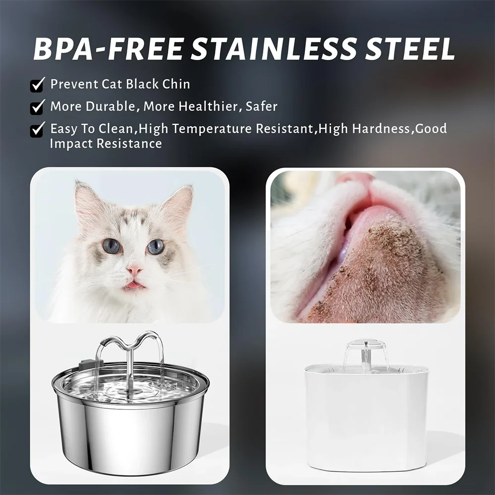3.2L Cat & Dog Water Fountain with Triple Filtration System — Multi-Pet Drinking Bowl