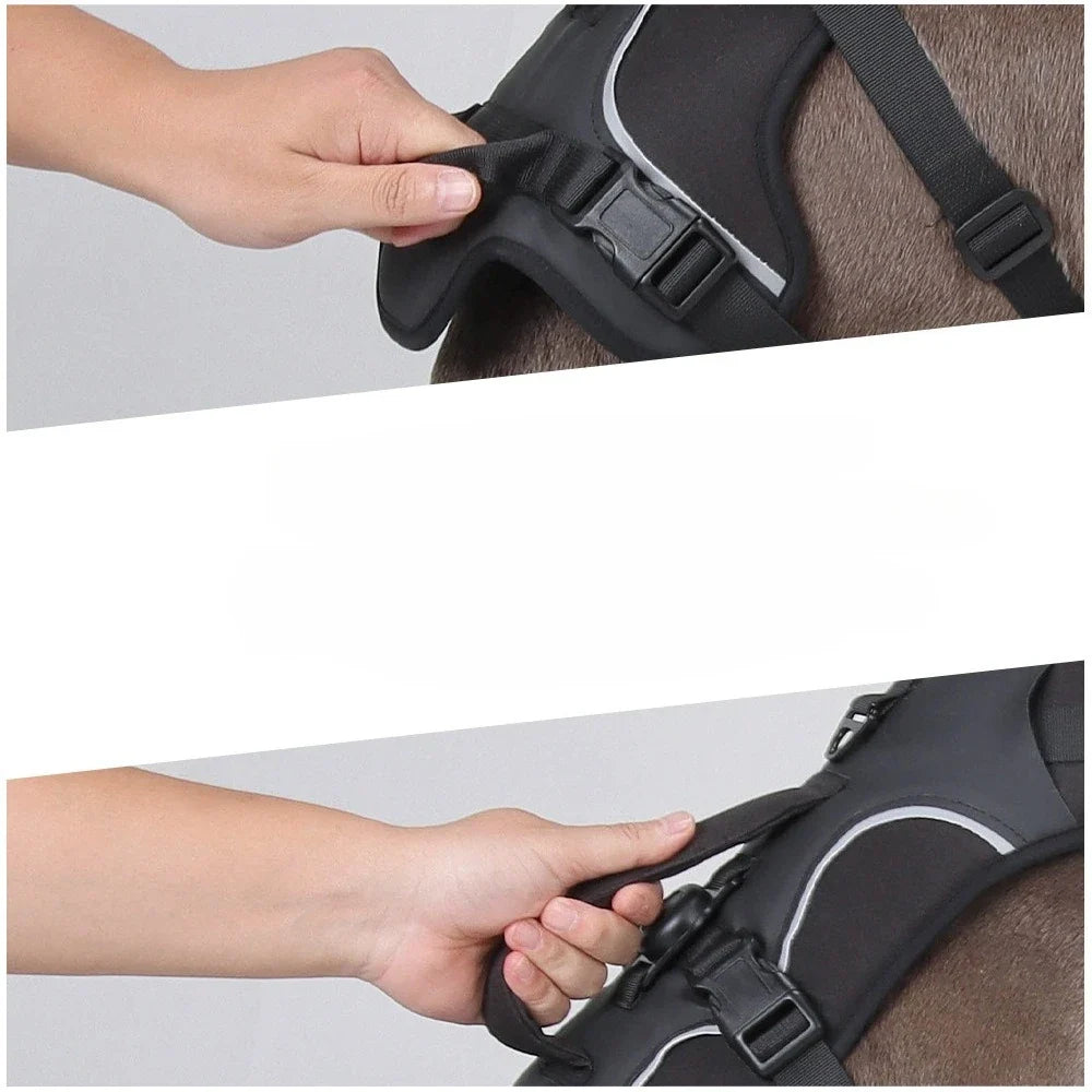 Tactical Military Vest Dog Harness for Large Dogs