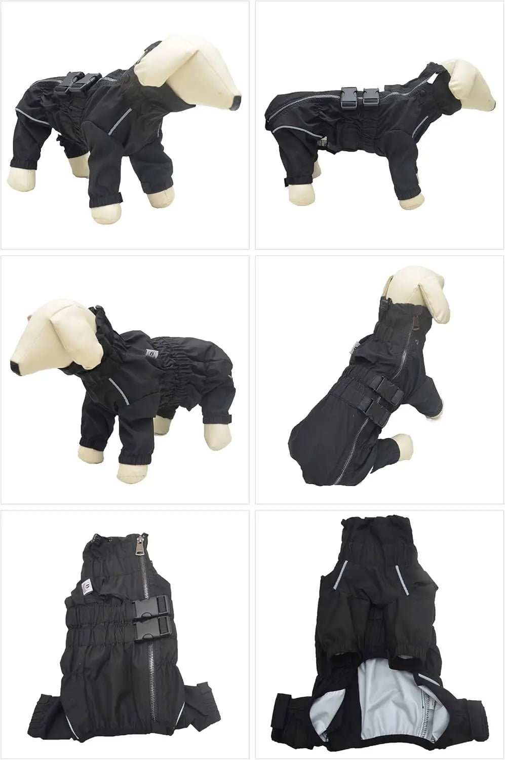 Waterproof Dog Raincoat - Lightweight Reflective Safety Vest for All Dog Sizes