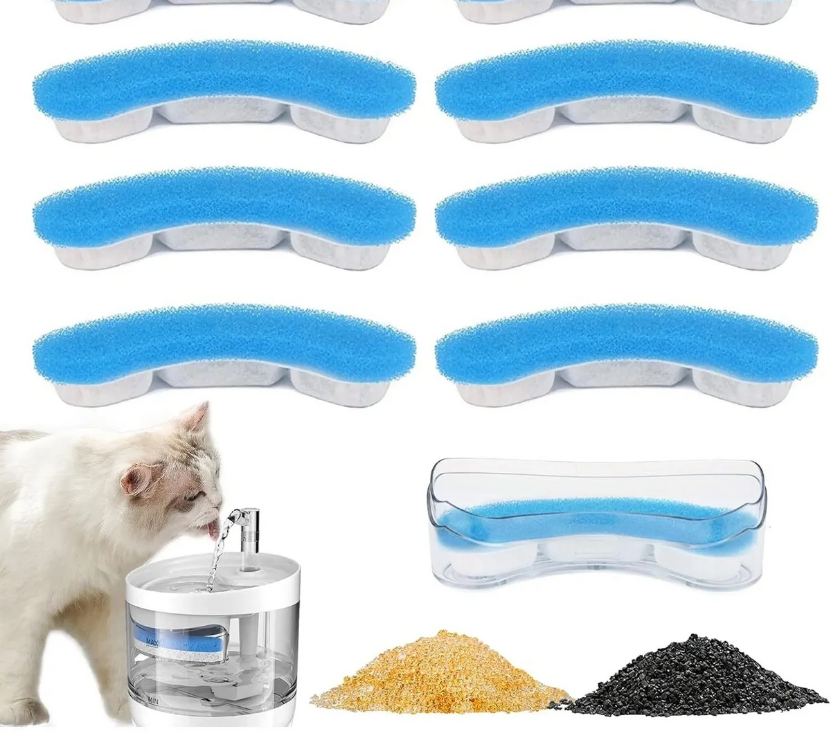 Pet Water Fountain Replacement Filters - WF050 & WF100
