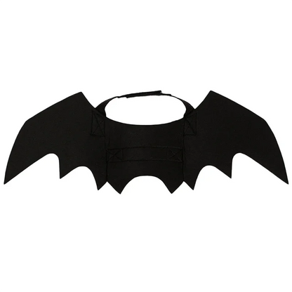Halloween Bat Wings Costume for Dogs & Cats — Collar Lead & Cosplay Dress-Up Accessories