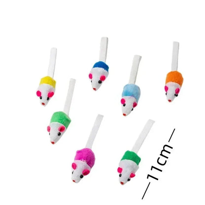 Catnip Mouse Toys with Rattle