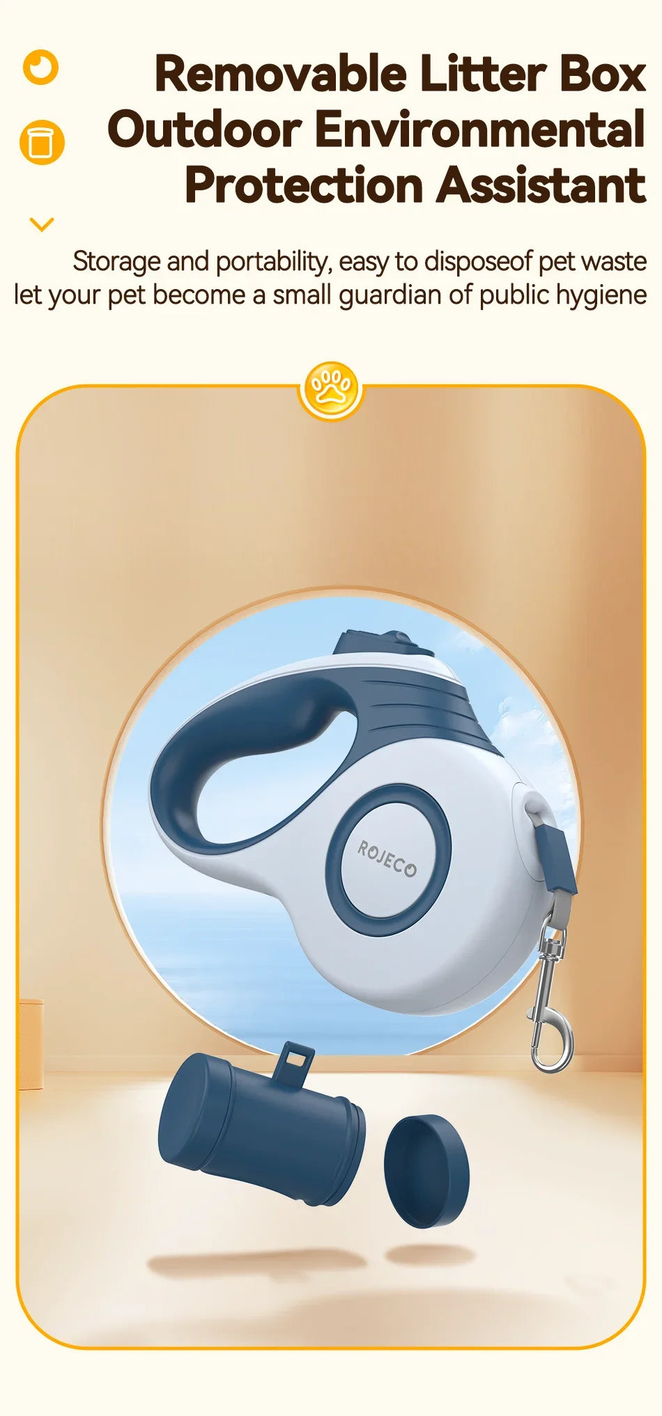 Automatic Retractable Dog Leash - Extendable Walking Lead for Small to Large Dogs
