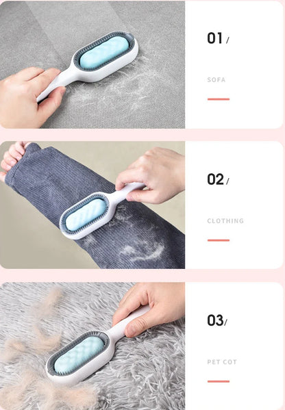 Double-Sided Pet Hair Removal Brush