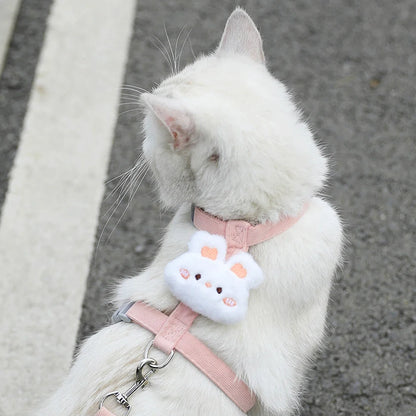 Breathable Adjustable Harness & Leash Set for Cats and Small Dogs