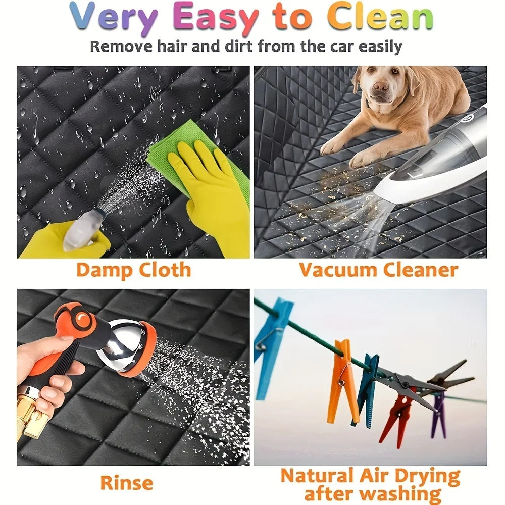 600D Heavy Duty Waterproof Dog Car Hammock Seat Cover – Scratch-Proof
