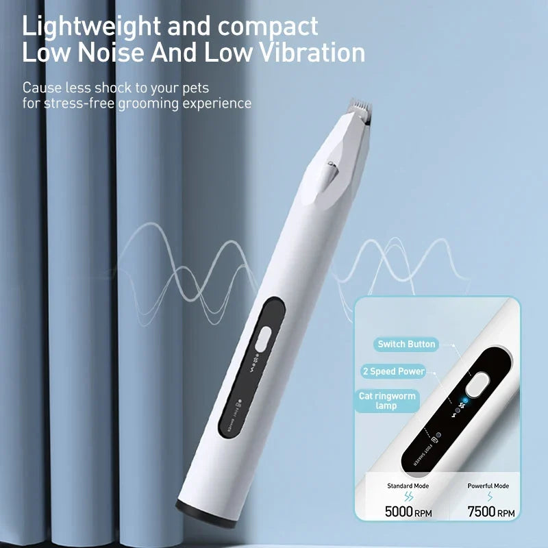 Professional Pet Hair Trimmer - Electric Dog Grooming Clippers