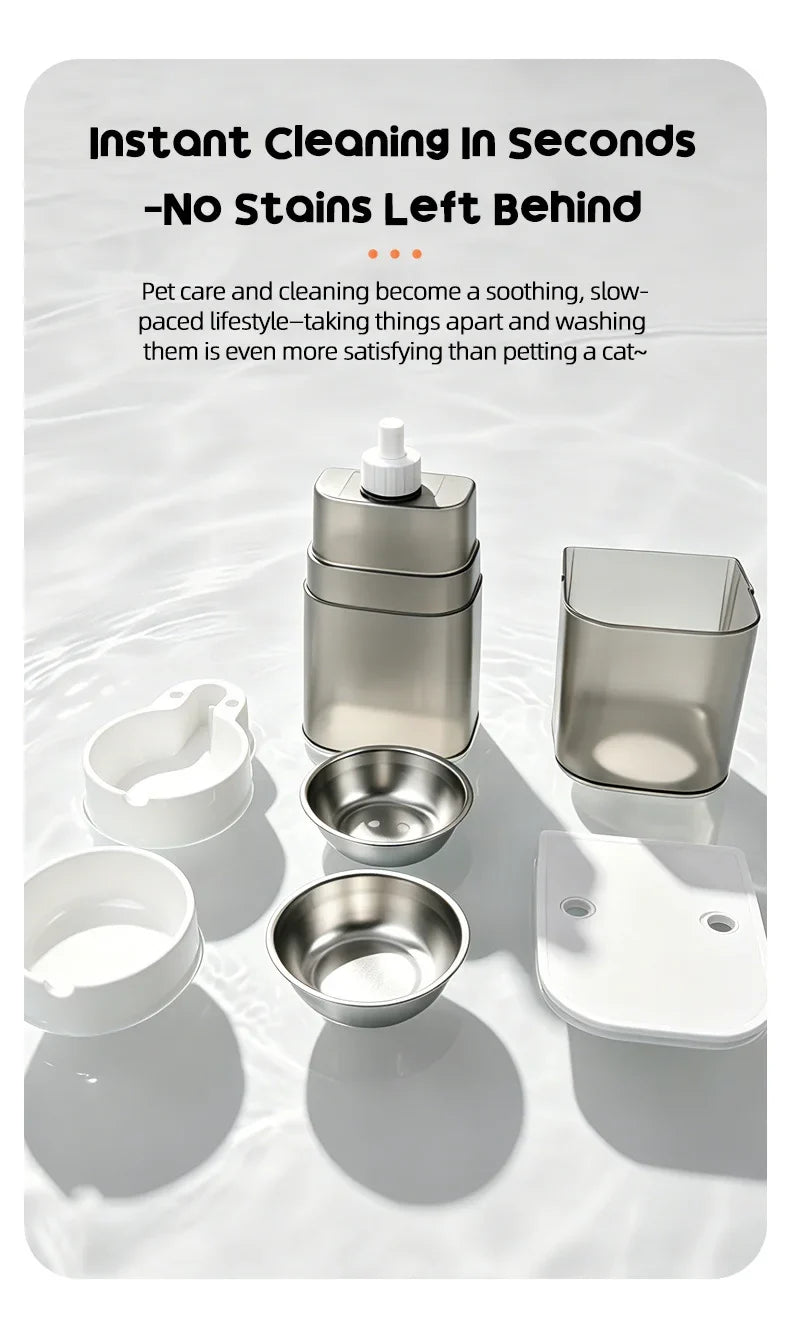 5L+3L Smart Automatic Pet Feeder with Camera & Water Dispenser