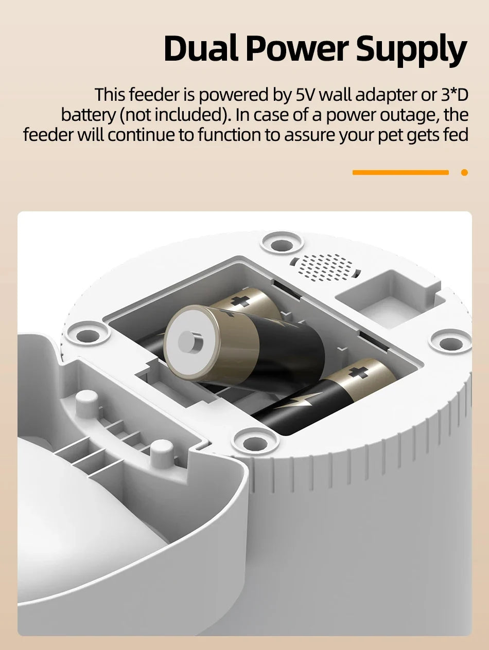 3L Smart Automatic Pet Feeder with HD Camera & WiFi