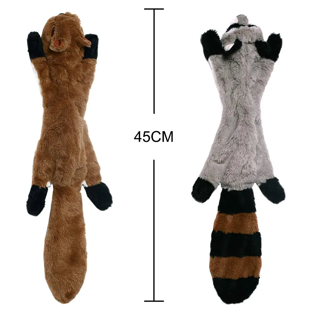 Stuffing-Free Squeaky Dog Toy with Crinkle