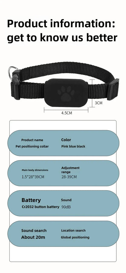 Apple Find My Mini Pet Collar Tracker — 90dB Alert for Cats & Dogs