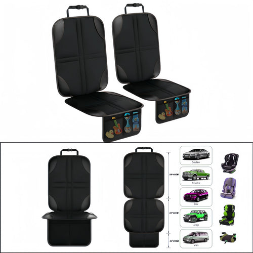 Waterproof Car Seat Protector Cover with Storage Pockets