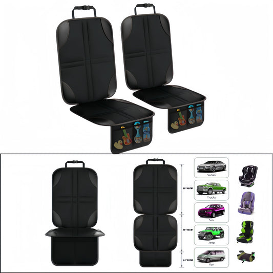 Waterproof Car Seat Protector Cover with Storage Pockets