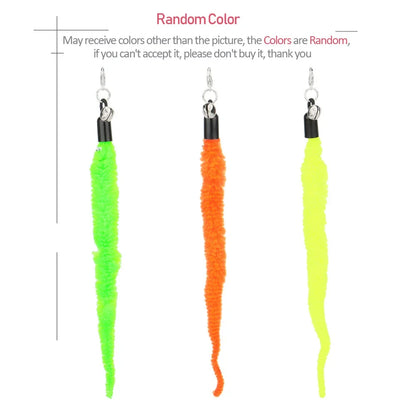 10-Pack Plush Worm Replacement Heads for Cat Wand Toys