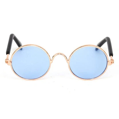 Vintage Round Pet Sunglasses for Cats & Small Dogs