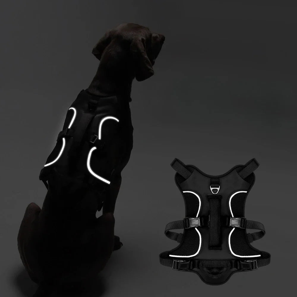 Tactical Military Vest Dog Harness for Large Dogs