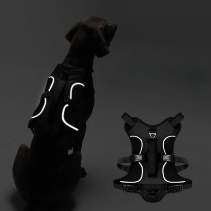 Tactical Military Vest Dog Harness for Large Dogs