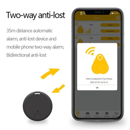 Wireless Smart Tracker & Anti-Loss Keychain Finder for Pets, Keys & Wallets