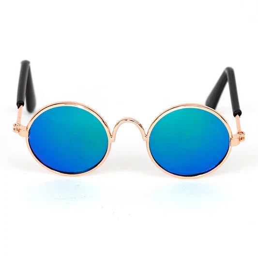 Vintage Round Pet Sunglasses for Cats & Small Dogs