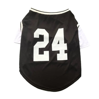 Basketball Print Faux Two-Piece Dog Cooling Vest Shirt | Summer Casual Top for Medium & Large Dogs