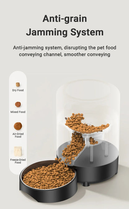 Smart Automatic Pet Feeder 2L - Wi-Fi App Control Food Dispenser for Cats & Dogs
