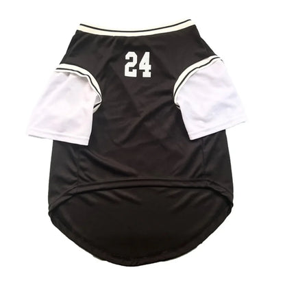 Basketball Print Faux Two-Piece Dog Cooling Vest Shirt | Summer Casual Top for Medium & Large Dogs