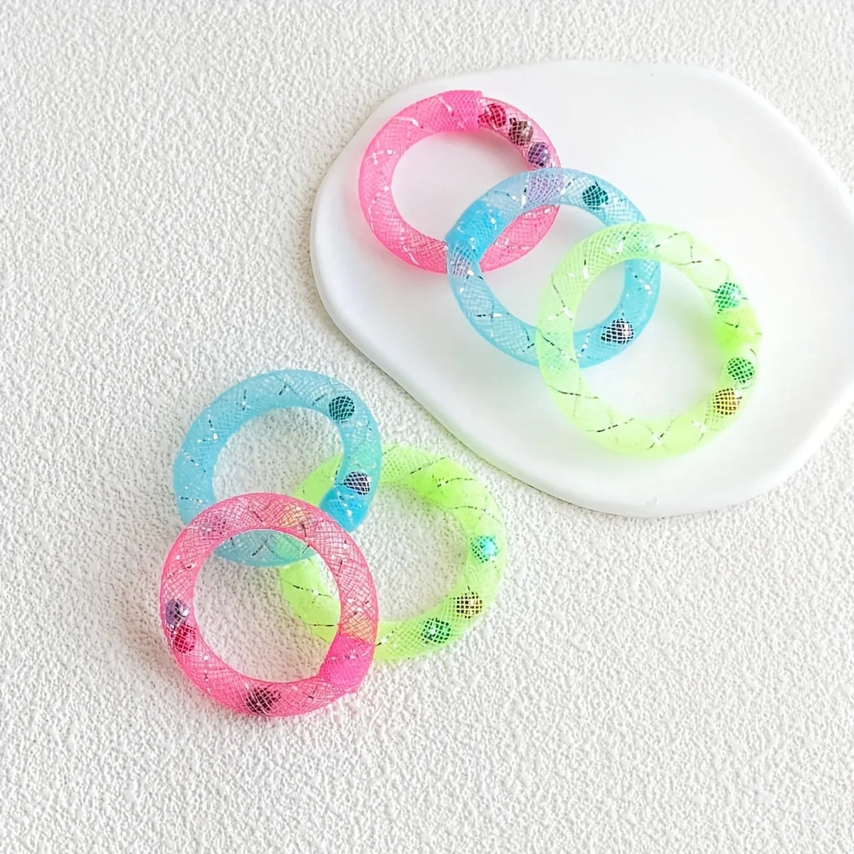 Donut-Shaped Spring Toy with Bell for Cats