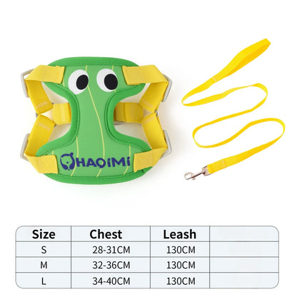 Breathable Reflective Dog Harness & Leash Set for Small Dogs