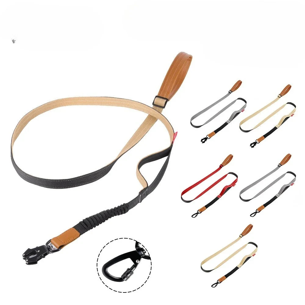 Heavy-Duty Tactical Bungee No-Pull Dog Leash for Large Dogs