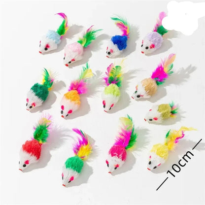 Catnip Mouse Toys with Rattle