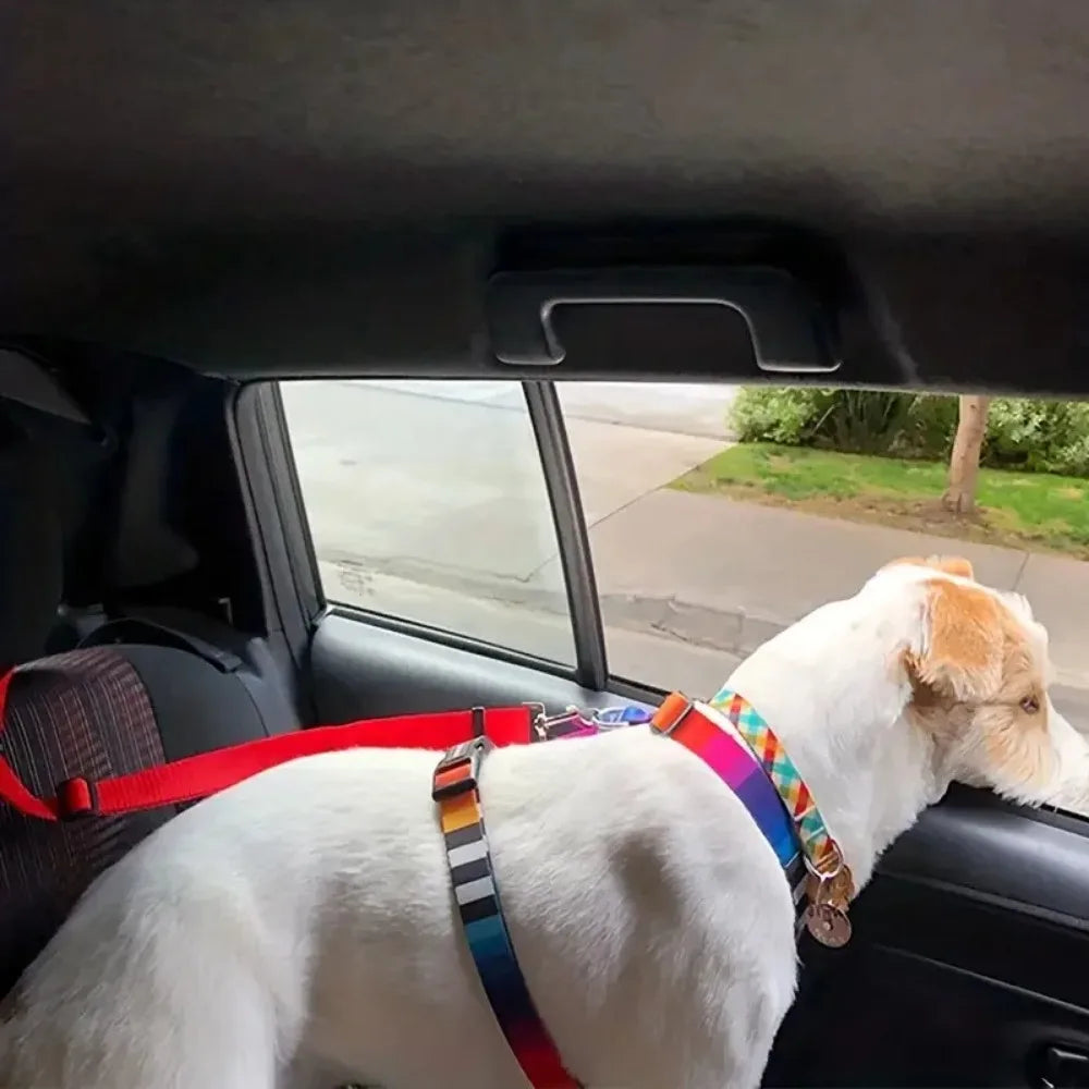 Pet Car Headrest Safety Restraint Belt for Dogs and Cats