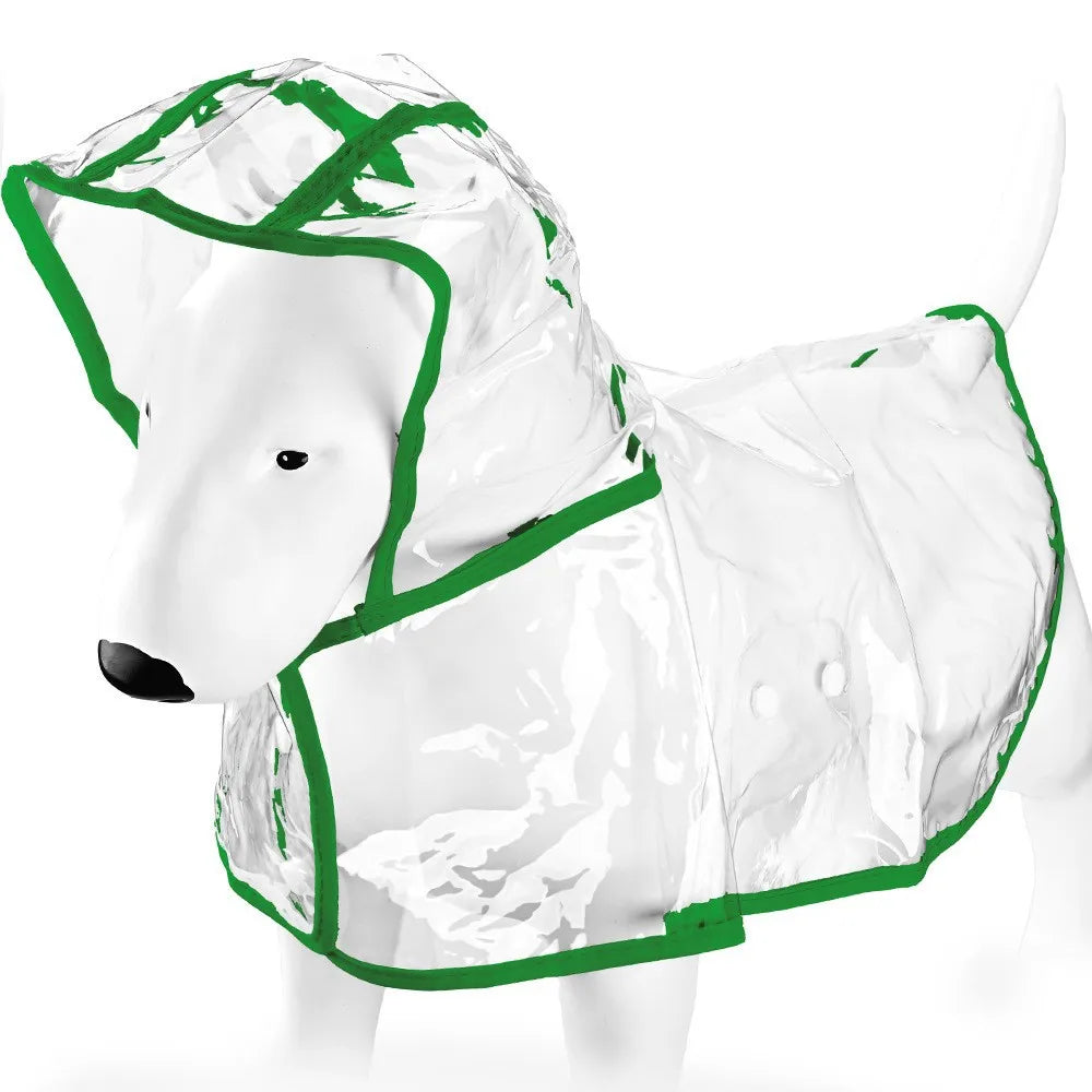 Transparent Waterproof Dog & Cat Raincoat Cape Poncho | Windproof Rain Coat for Small Dogs & Puppies