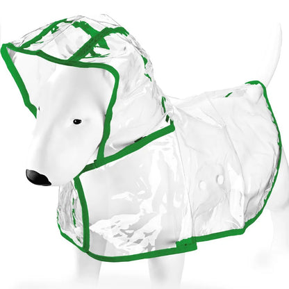 Transparent Waterproof Dog & Cat Raincoat Cape Poncho | Windproof Rain Coat for Small Dogs & Puppies