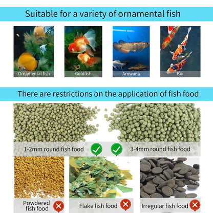 Intelligent Timed & Quantitative Automatic Fish Feeder — Ornamental Fish Food Dispenser