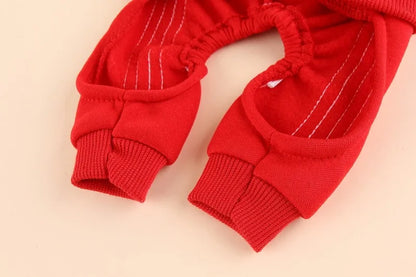 Fleece Hoodie Jumpsuit for Dogs & Cats